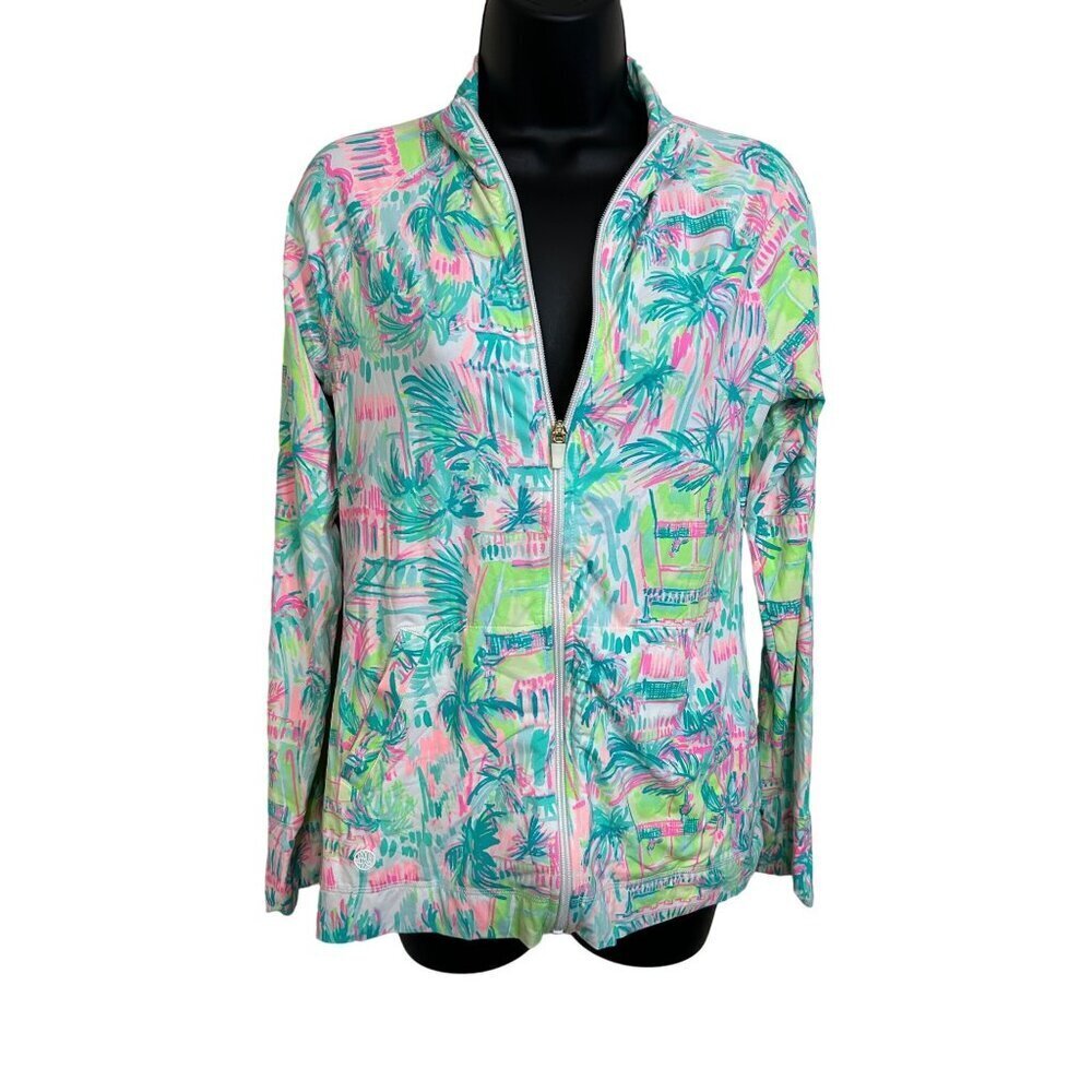 Lilly Pulitzer Luxletic Hadley Tennis Jacket in Multi Perfect Match Size S